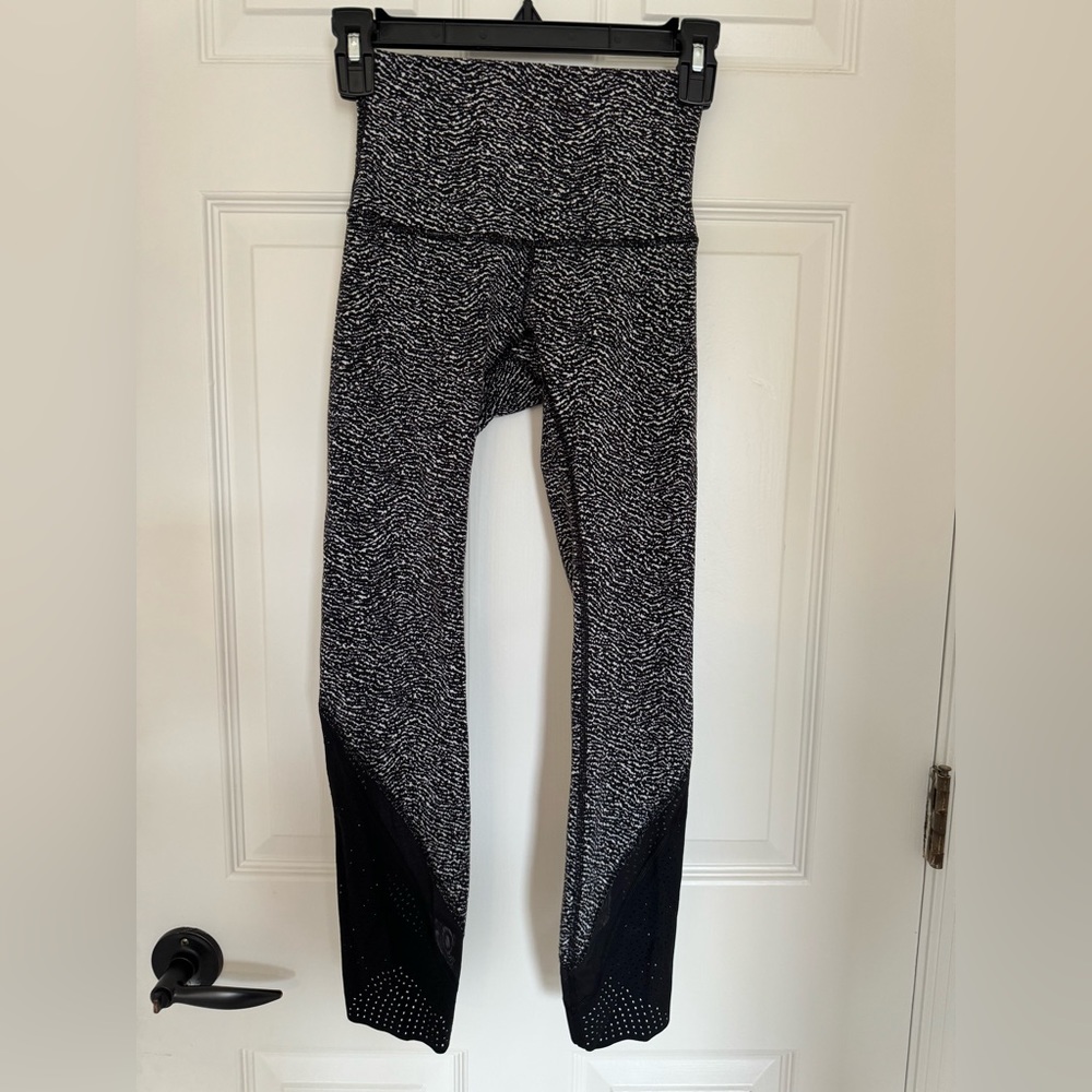 Lululemon leggings with Laser cut details